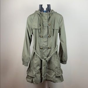 Green mid length coat/jacket